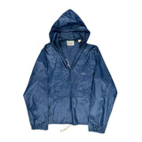 Izod Windbreaker - Medium Blue Nylon