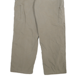 CARHARTT Mens Relaxed Jeans Beige Cotton Blend W32 L27 Workwear Durable Zip Fly