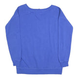 NIKE Mens Blue Crew Neck M Cotton Blend Sweatshirt Pullover Casual Wear