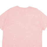 NIKE Womens Pink & White Graphic T-Shirt XL Short Sleeve Crew Neck