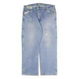 DICKIES Mens Regular Fit Blue Denim Jeans W35 L27 Classic Cotton Zip