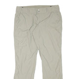 COLUMBIA Womens Beige Polyester Blend Regular Straight Trousers W35 L32 Outdoor