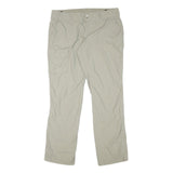 COLUMBIA Womens Beige Polyester Blend Regular Straight Trousers W35 L32 Outdoor