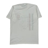 Italy Jerzees Graphic T-Shirt - Medium White Cotton