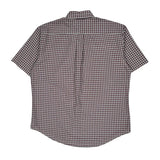 Tommy Hilfiger Checked Short Sleeve Shirt - Large Red Cotton