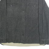 FREEDOM FOUNDRY Mens Grey & White Cotton Shirt XL Casual Button Shirt