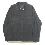 FREEDOM FOUNDRY Mens Grey & White Cotton Shirt XL Casual Button Shirt