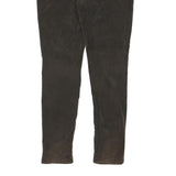 TOMMY HILFIGER Womens Cotton Blend Brown Slim Skinny Trousers W36 L33 Casual