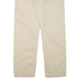 DOCKERS Mens Cotton Blend Beige Relaxed Straight Trousers W37 L32 Casual Wear