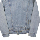 LEVI'S Mens Blue Cotton Blend Denim Jacket M Button Closure Classic Fit Casual