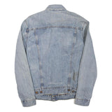 LEVI'S Mens Blue Cotton Blend Denim Jacket M Button Closure Classic Fit Casual