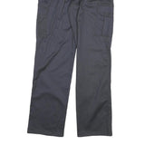 DICKIES Mens Navy Blue Regular Straight Fit Cotton Blend Trousers W34 L37