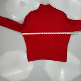 Tommy Hilfiger Spellout Jumper - Large Red Cotton