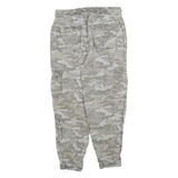 AMERICAN EAGLE Mens Cotton Blend Beige Camouflage Relaxed Cargo Trousers W30 L25