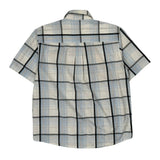 Ecko Unltd Checked Short Sleeve Shirt - Large Blue Cotton