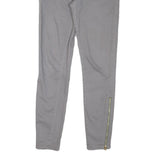 JUICY COUTURE Womens Cotton Blend Grey Regular Skinny Trousers W32 L30 Gold