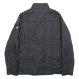 BARBOUR INTERNATIONAL Girls Black Quilted Jacket 2XL Polyamide Zip Pockets