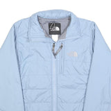 THE NORTH FACE Womens Light Blue Zip Up Polyester Blend Jacket XS Puffer Outdoor