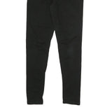 KANGOL Womens Cotton Blend Black Slim Skinny Trousers W29 L29 Zip Pocketed