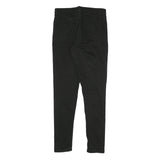 KANGOL Womens Cotton Blend Black Slim Skinny Trousers W29 L29 Zip Pocketed