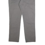 TOMMY HILFIGER Mens Cotton Blend Grey Regular Fit Straight Trousers W36 L34