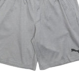 PUMA Mens Shorts Grey Casual L W32 Polyester Blend Comfortable Sportswear