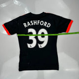 Manchester United Adidas 2015-16 Rashford Third Football Shirt - Small Black Polyester