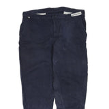 CARHARTT Mens Cotton Blend Navy Regular Straight Trousers W40 L32 Workwear