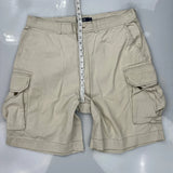 Polo By Ralph Lauren Cargo Shorts - 36W 9L Beige Cotton