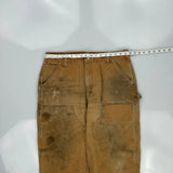 Carhartt Double Knee Carpenter Trousers - 35W 31L Brown Cotton