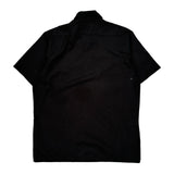 Dickies Short Sleeve Shirt - Large Black Polyester Blend