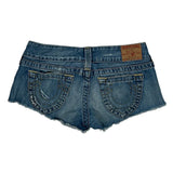 True Religion Denim Shorts - 28W US 0 Blue Denim
