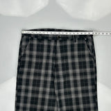 Dickies Checked Shorts - 38W 13L Black Cotton Blend