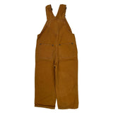 Age 4 Carhartt Double Knee Overalls - XS Brown Cotton