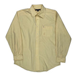 Tommy Hilfiger Checked Shirt - Large Yellow Cotton