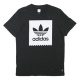 ADIDAS Mens Black Classic Logo Graphic T-Shirt M Short Sleeve Crew Neck