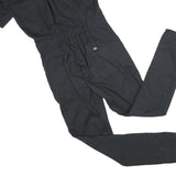 DICKIES Womens Black Short Sleeve Slim Polyester Blend Dungarees S W32 L32