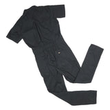 DICKIES Womens Black Short Sleeve Slim Polyester Blend Dungarees S W32 L32