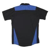 RED KAP Mens Black & Blue Work Shirt Cotton Blend M Casual Durable