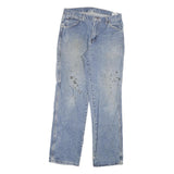 DICKIES Mens Regular Blue Denim Stone Wash W30 L32 Work Jean Zip Fly