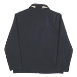 PIERRE CARDIN Mens Black Zip Jacket M Polyester Blend Plain Long Sleeve