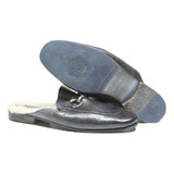 MELVIN & HAMILTON Mens Leather Black Slip On Loafers UK 9 Fur Lined Stylish