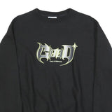 CHAMPION REVERSE WEAVE Mens Black Good California Crew Neck M Cotton Blend