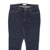 DICKIES Womens Jeans Blue Slim Skinny Denim Dark W31 L26 Zip Cotton Blend