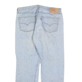 LEVI'S 501 Mens Jeans Blue Regular Straight Denim Light W38 L32 Classic Fit