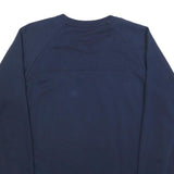 ADIDAS Mens Navy Blue Sweatshirt Crew Neck L Cotton Blend Casual Sportswear