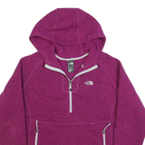 THE NORTH FACE Womens Purple Hooded Jacket XL Polyester Plain Zip Outdoor Casual