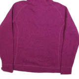 THE NORTH FACE Womens Purple Hooded Jacket XL Polyester Plain Zip Outdoor Casual