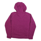 THE NORTH FACE Womens Purple Hooded Jacket XL Polyester Plain Zip Outdoor Casual