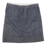 LIMITED EDITION Womens Blue Denim Straight Knee Length Woven Skirt M Cotton